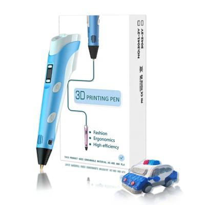 China Home Use Second Generation 3D Drawing Pen Handmade DIY 3D Drawing Pen Christmas Gift Printing 3D Pen PEN For Kids With LED Display for sale