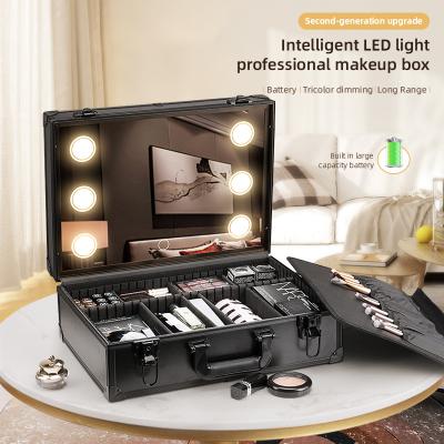 China Fashion Factory Travel Makeup Filter Frame With Case Lightweight Detachable Mirror Led Makeup Mirror Cosmetic Bag for sale