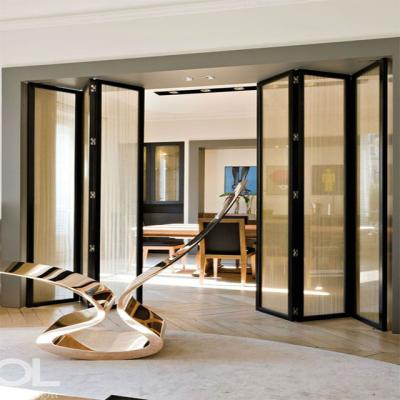 China Factory direct sale contemporary partition folding interior doors standard aluminum folding door for sale