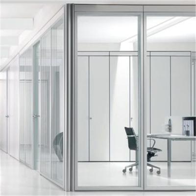 China Best Price Modern Glass Conference Room Divider Office Modular Office Walls With Sliding Doors for sale