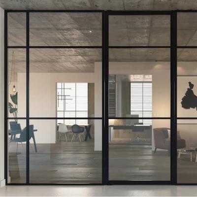 China Fashion Luxury Modern Powder Coated 40 Series Aluminum Frame Partition Wall Divider for sale