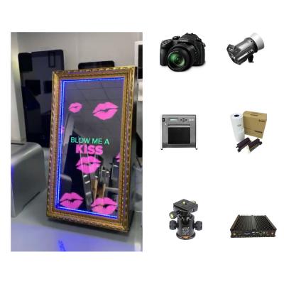 China Easy use/customizable copies/classic social sharing 55 inch screen mirror booth, photo booth dslr for sale