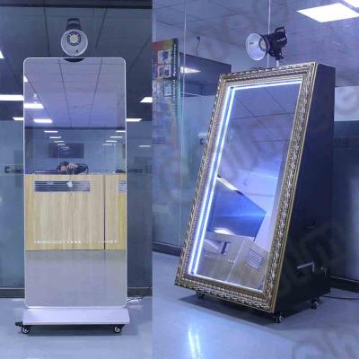 China Easy Use/Customizable Prints/49 Inch Standing Kiosk Instagram Social Sharing Digital Photo Booth For Sale For Business/Sell/Party for sale