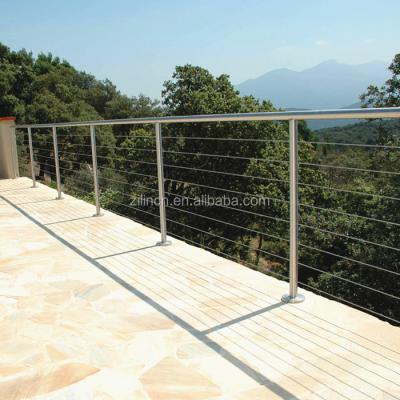 China Perfect Welding Decorative Stainless Steel Tungsten Wire Rope Fence With High Quality Rope Railing for sale