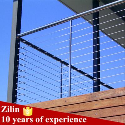 China interior & Outdoor diy stainless steel balcony tension wire cheap railing for sale