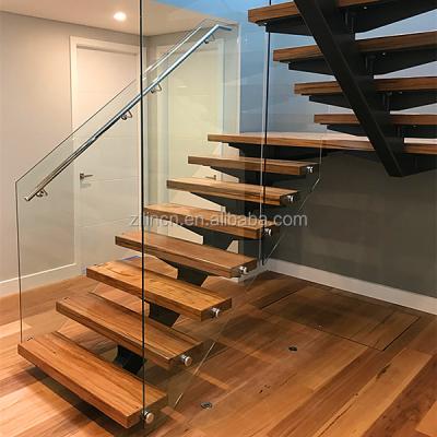 China 2019 New Arrival Modern Design Indoor Steel Wood Prefab Floating Stairs for sale