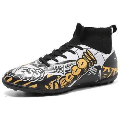 China SPORTS 35-45 Custom High Ankle Sports Soccer Boots Indoor Soccer Shoes for sale