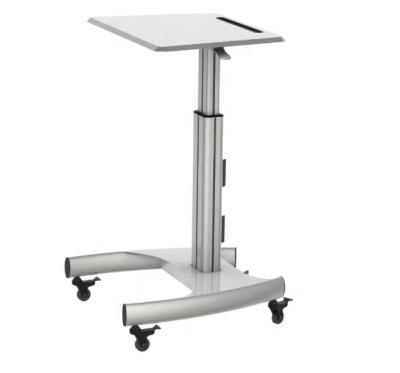 China Pneumatic Height Adjustable Standing Office Mobile Height Adjustable Standing Office Home Office Space Saving Writing Pneumatic Standing Desk for sale