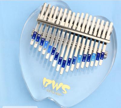 China byla cartoon 17 inch piano solid mahogany crystal musical instrument main kalimba 17 chave girls playing items inside for sale