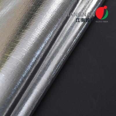 China 0.6mm Aluminiumfolie lamellierte Fiberglas-Gewebe für Feuer-Abgeschlossenheits-Abdeckung zu verkaufen