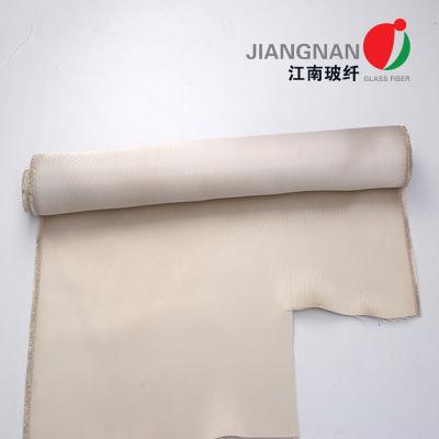 China 1.3mm 900 C hitzebeständiger feuerfester Silikon-Fiberglas-Gewebe-Hochtemperaturstoff zu verkaufen