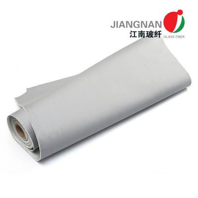 China 3732 0.45mm Grey PU Coated Fiberglass Fabric Cloth For Welding Blanket for sale