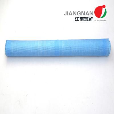 China Blaues Acryl beschichtete Gewebe-Stoff das 2 Seiten-Fiberglas-Stoff-der hohen Temperatur zu verkaufen