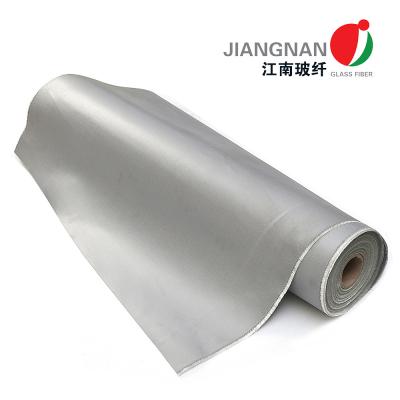 China 0.8mm Thickness Pu Coated Fiberglass Fabric , 3784 Fireproof Fiberglass Fabric for sale