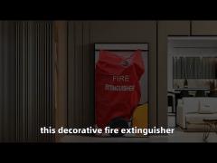 UV Resistance Large Red Fire Extinguisher Cover With Window