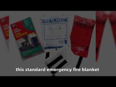 Thermal Heat Protection Fiberglass Fire Blanket With AS/NZS3504