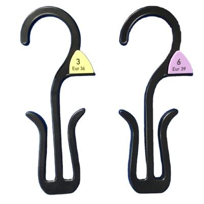 China Factory direct sales plastic material shoes display of high quality plastic shoe hook supermarket shoe hook display for sale