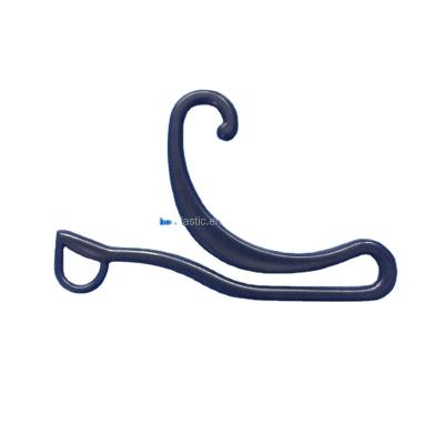 China Eco - Friendly PP Material Black Plastic Pant - Hose Hanger Stockings Show Hooks for sale