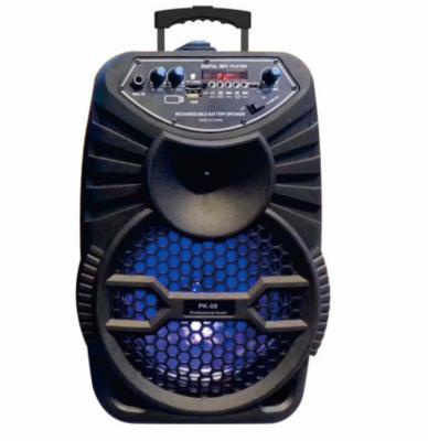 China 8inch PORTABLE Trolley Speaker with Rechargeable Battery for sale