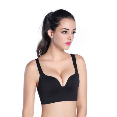 China Comfortable Without Steel Ring Women Bra Top Quality Spandex Comfortable Breathable Sports Invest for sale