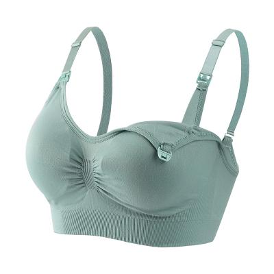 China Comfortable Without Steel Ring New Style Breastfeeding Sports Bra Comfortable Breathable Women Seamless Bra for sale