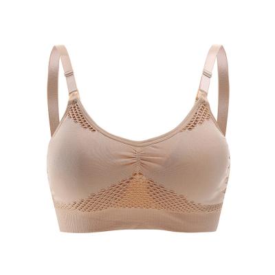 China Comfortable No Steel Ring New Products Spandex Breastfeeding Maternity Bras Comfortable Nursing Maternity Bras for sale