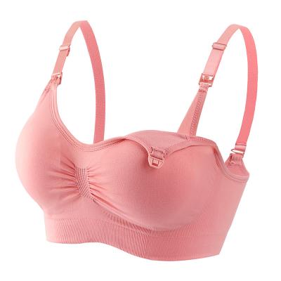 China Comfortable Without Steel Ring Product Bra Hot Selling Bra Pregnancy Seamless Soft Seamless Breathable Nursing Bra for sale