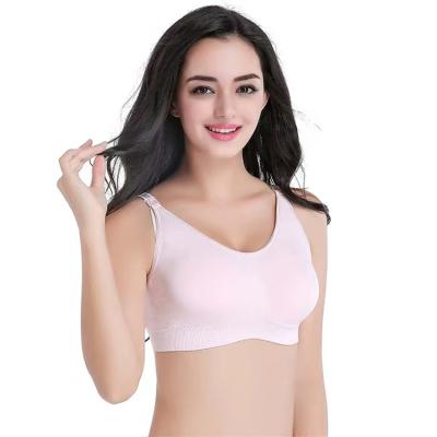 China Comfortable Without Participation Adjustable Breast-pumps Steel Ring Style New Absorb Water Pregnancy Bra Breathable Pregnant Underwear for sale