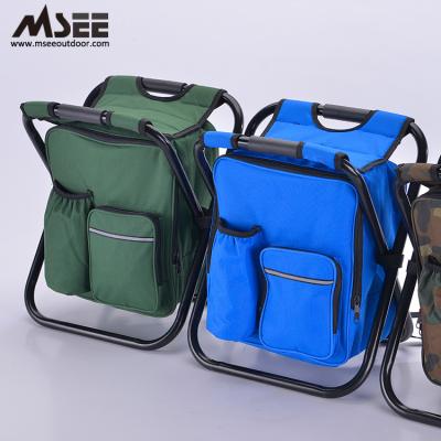 China Msee Soft Foldable Beach Chair Product Backpack Portable Folding Camping Backpack for sale