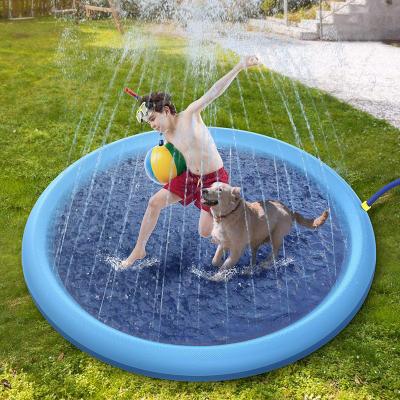 China Inflatable Sustainable Inflatable Water Sprinkle Splash Play Mat for sale