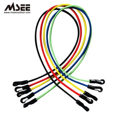 China Custom Logo Long Exercise Fitness 11pcs Resistance Bands, Latex Yoga Resistance Bands With Handles for sale