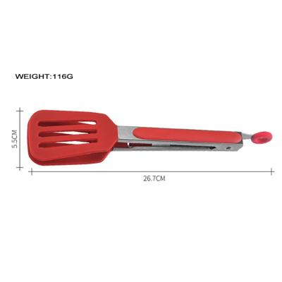 China Viable Wholesale Premium Quality Kitchen Tool Stainless Steel Silicone Food Tongs for sale