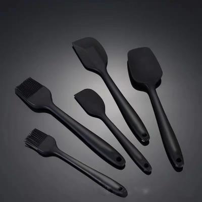 China Sustainable 6 Pieces Spurtles Kitchen Tools Silicone Cookware Spatula Kitchen Utensils Set for sale