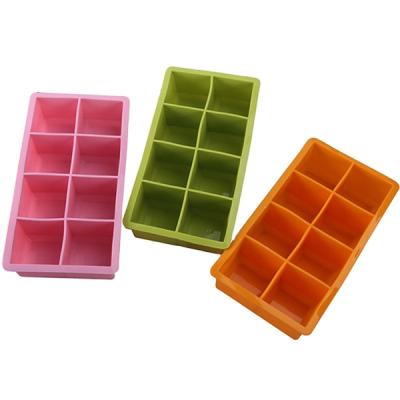 China Viable Custom Mini Ice Mold New Type OEM ODM Ice Cube Mold 8 Grid Ice Maker Making Machine Cooking Tools Silicone for sale