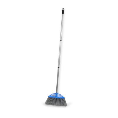 China Wholesale Home Wholesale High Quality Custom Plastic Color Three Stage Connect And Sweep Handle Broom Cleaning Brush for sale