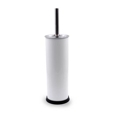 China Sustainable Free Standing Steel Toilet Brush And Holder White Color Hot Sale Bathroom Decorative And Accessories for sale