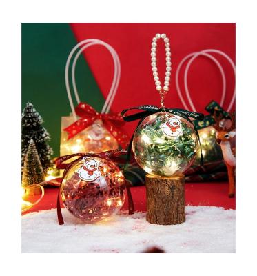 China Glowing Round 2022 Smart Neuheit Werbegeschenk Logo Gift Set Ribbon Eve Apple Box Light And Apple Light And Christmas Decoration SmallOrders G01101 for sale