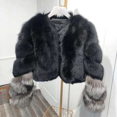 China Anti-Wrinkle China Design New Fashion Popular Luxury Fur Jacket For Women Real Fox Short Fur Coat Natural Long Real Fox Fur Jackets for sale