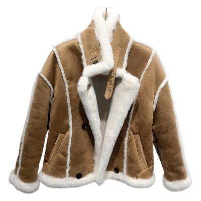 China Anti-wrinkle Wear Coat On Both Sides Customized New Design Winter Women'S Warm Fashion Plus Real Wool Fur Coat for sale