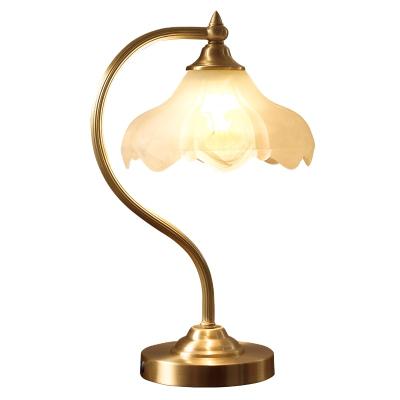 China American copper decorative vintage table lamps retro study bedroom desk lamp simple vintage style lamp for sale