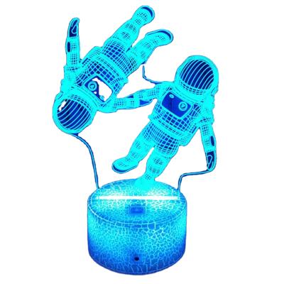 China Modern USB Led Illusion 3D Lamp Modern Night Light Popular Acrylic Children's Gift Bedroom Decoration Lamp for sale