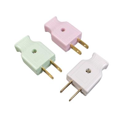 China Good quality commercial hot sale male plug plastic colored pure copper accessory for Southeast Asia market for sale