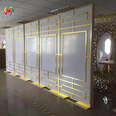 China Newest Fashionable Wedding Decorations ML-B009 Gold Wedding Backdrop For Wedding Event Decoration for sale