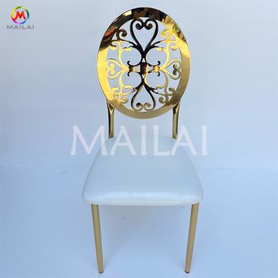 China Modern Chair Plating Wedding Chair Metal Iron Chair For Event for sale