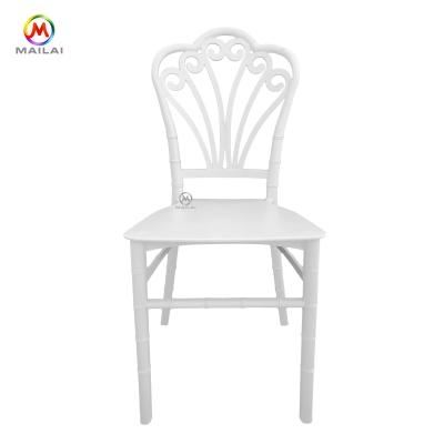 China Wholesale wedding white plastic back chair outdoor event rush peacock chair for sale for sale