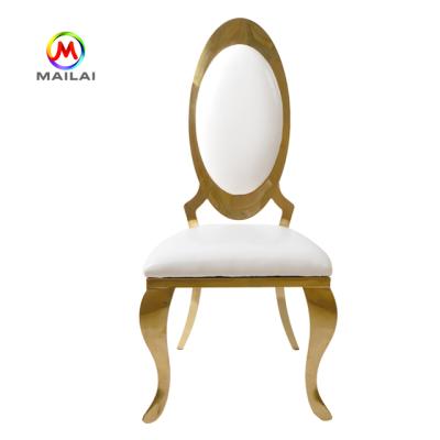 China Factory direct sales modern luxury banquet stainless steel dining chair for wedding and restaurant for sale