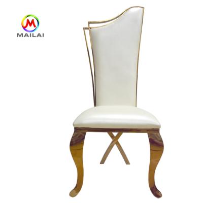 China Factory Suppliers Designer Modern High Back Stainless Steel Modern Dining Chairs For Sale for sale