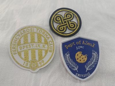 China Customized Exquisite Logo Design Full Embroidered On Fabric Patches For Clothing for sale