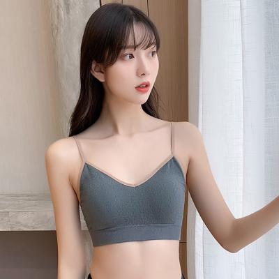 China 2022 New Design Comfortable Bralette Solid Color Small Boobs Junior Teens Seamless Cup Lightly A B Small Cup Seamless Bralette Cotton for sale