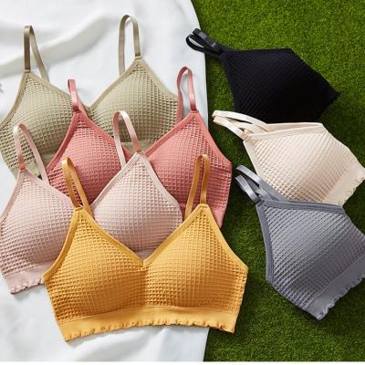 China 2022 High Quality New Design Seamless Seamless Bra Cotton Women No Underwire Bralette Push Up for sale